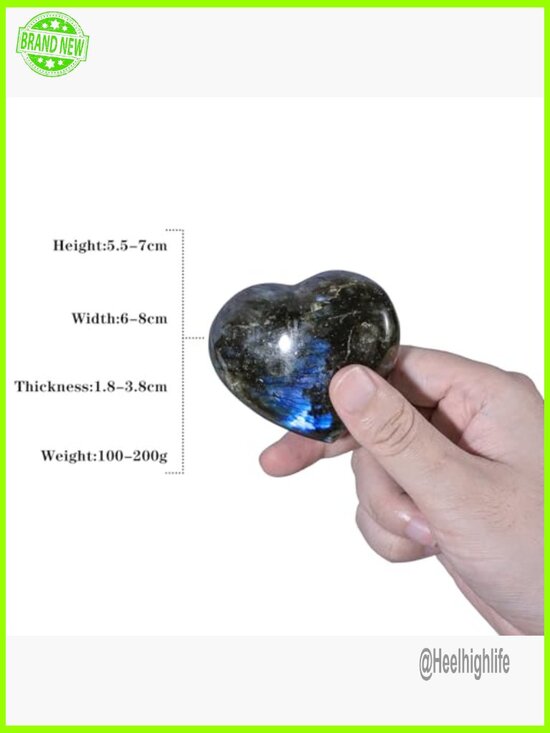 PU Leather Newsboy Hat & Labradorite Heart Bundle, One Size Fits Most main image 7